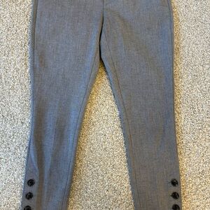 Banana Republic Charcoal Buttoned Dress Pants